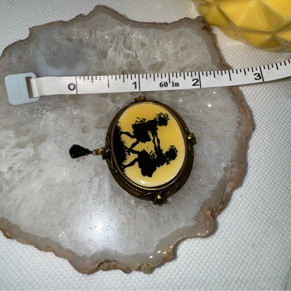 Vintage Two Women San Francisco Silhouette Brooch - Picture 6 of 6